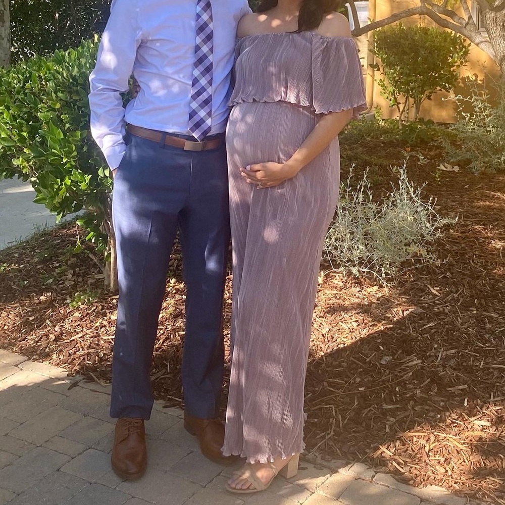 Off The Shoulder Maternity Dress